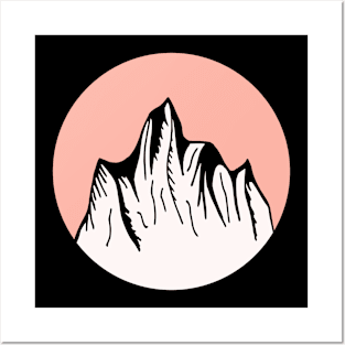 Mountains Sketch V17 Posters and Art